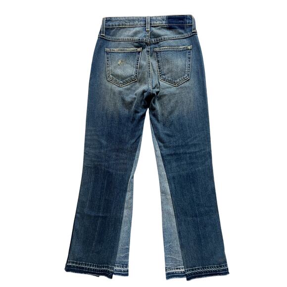 Amo "Babe" Jeans in Dive Bar Destroy wash Size 26 Women's Colorblock - Picture 6 of 10